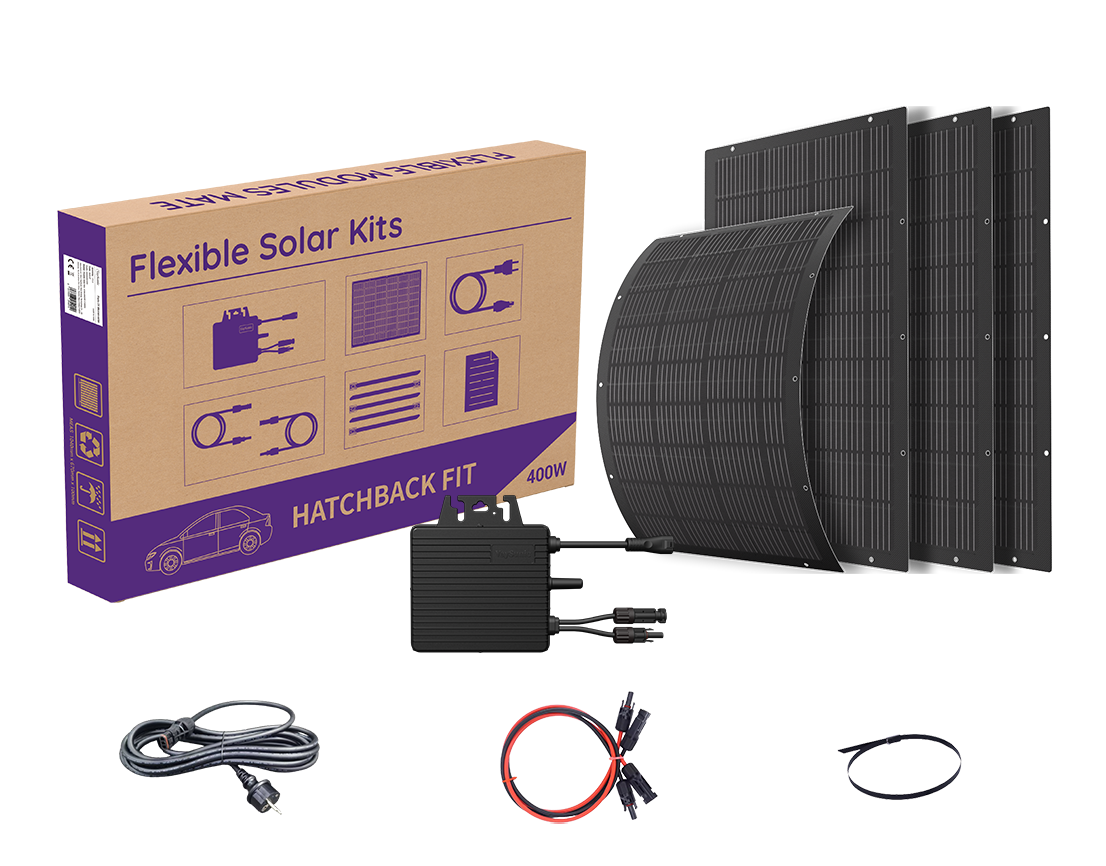 Kit 4 Placas Flexibles 800W Plug & Play