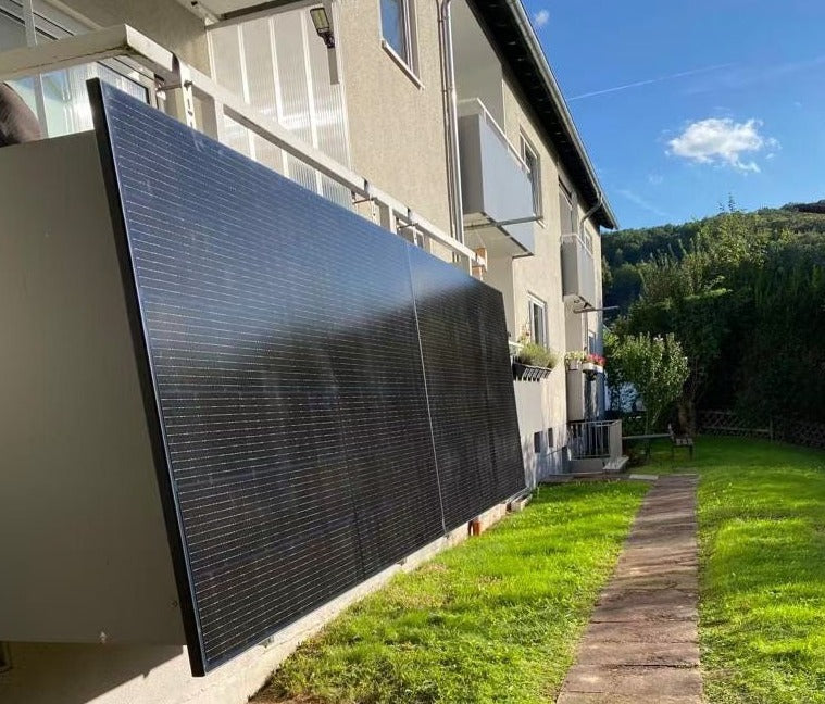 Kit 2 Placas Solares de 420W Autoinstalables Plug & Play con Microinversor integrado 800W